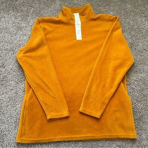 Wrangler 100% Polyester Pearl Snap Fleece Pullover  Sweater